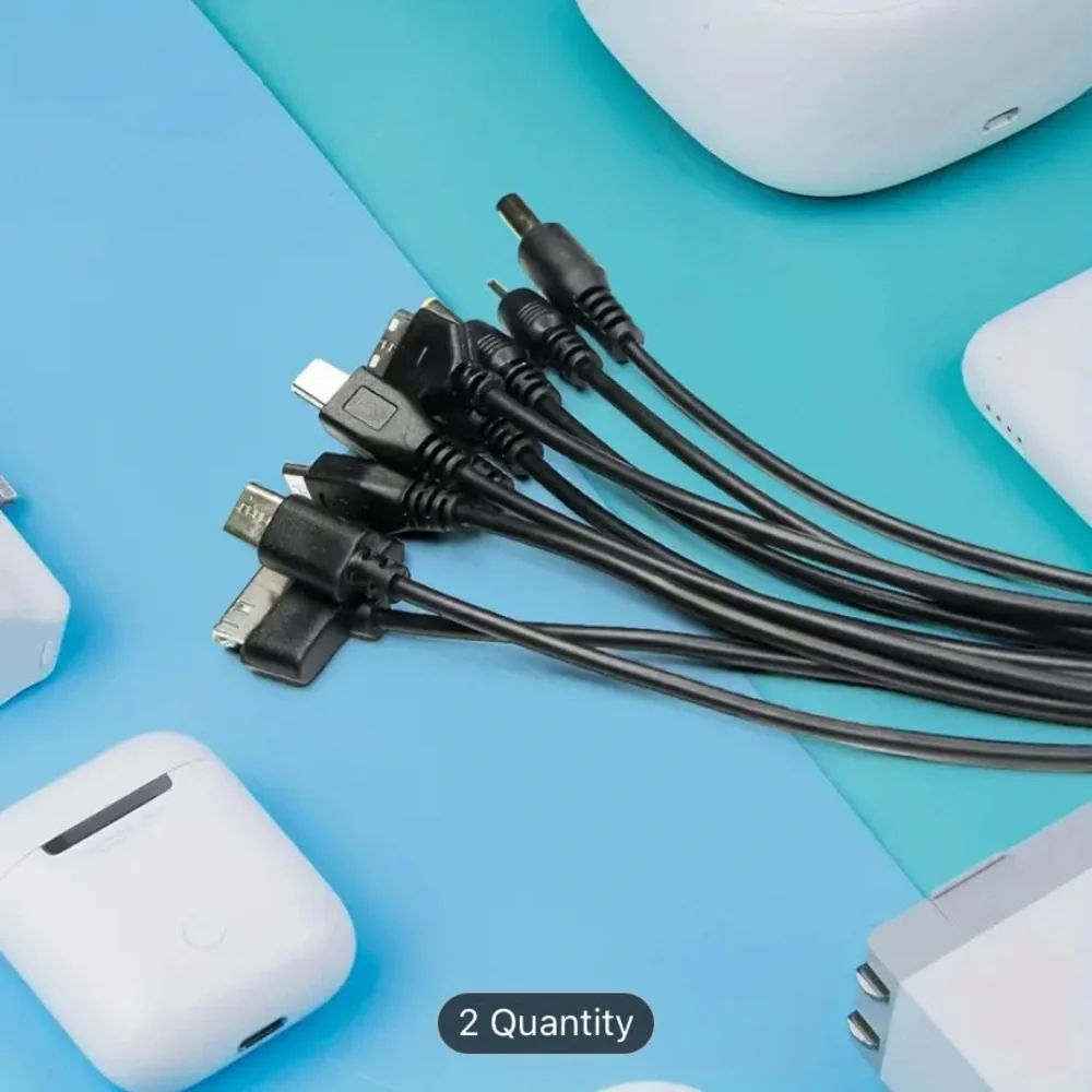 NEW High Quality Multifunctional Ten-in-one Data Cable USB To 10 Charging Heads